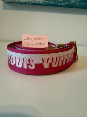 Jacquard Bandoulière Adjustable Hot Pink Strap